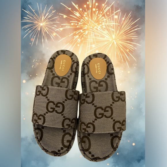 Shoes - Brand new beautiful GG wedge mules sandals Box included